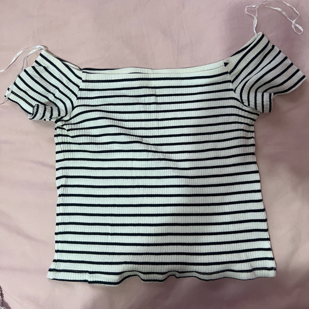 Off the shoulder crop top